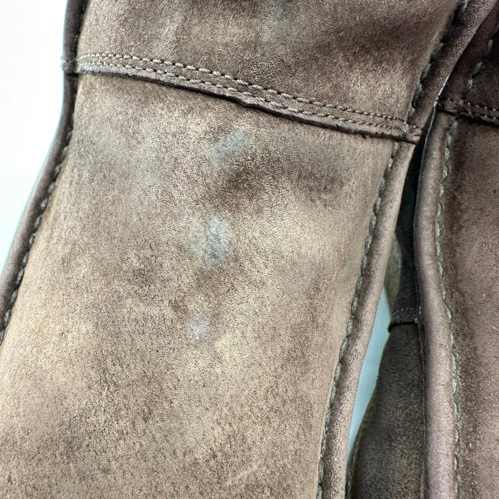 The North Face Alana Women Brown Suede Mid Knit Cuff Insulated Boots Size 8.5